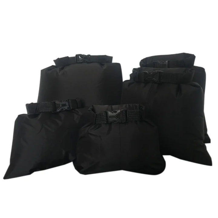 Skanto | Dry Bag Set Sealon | Vanntett & Sandfri | 5-delt sett (1,5L–6L) | For reise, strand & utendørs
