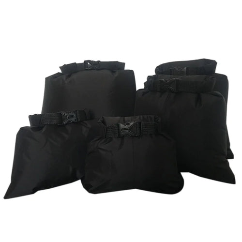 Skanto | Dry Bag Set Sealon | Vanntett & Sandfri | 5-delt sett (1,5L–6L) | For reise, strand & utendørs
