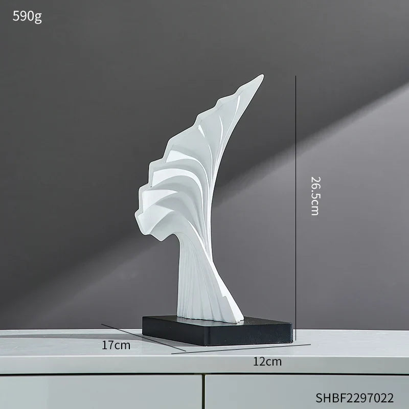 Skanto Decor Abstrakt Skulptur Har Kunst Gullstatue Stue Skanto Dekorasjon Kontor Skrivebords Tilbehør Håndverk Ornamenter