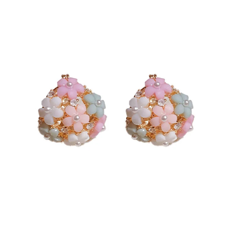 Skanto | Zircon Perle Blomst Elegante Ører