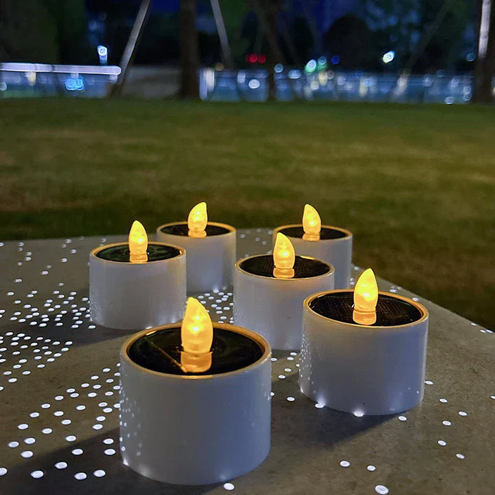 Solenergidrevne LED-lys - Flammende utendørsbelysning for hage og terrasse | Skanto