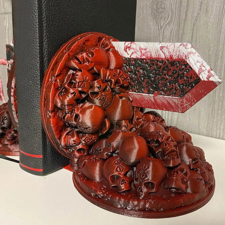 Skanto | Berserk Bokstøtter Sinte Bokstøtter Dragejeger Harpiks Håndverk Studiekunst Dekorativ Ornament Hjemme Skrivebord Bokhylle T4z7