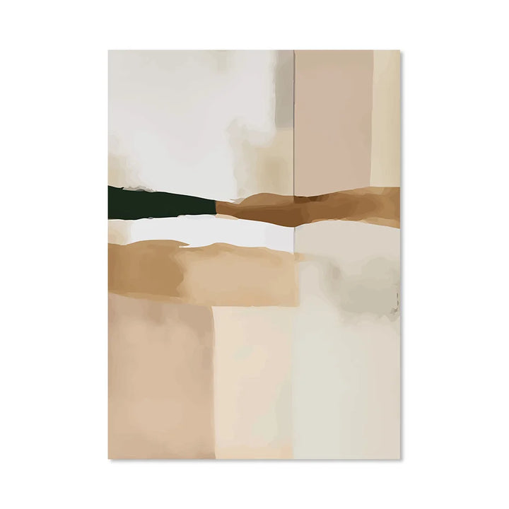 Nøytral Fargeblokk Beige Svart Veggkunst Fin Kunst Lerret Utskrifter Moderne Abstrakte Bilder For Stue Soverom Kunst Dekor | Skanto