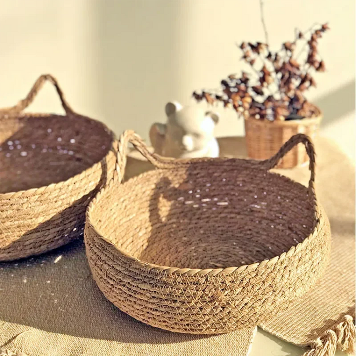 Rattan kattekurv håndlaget & vaskbar Skanto