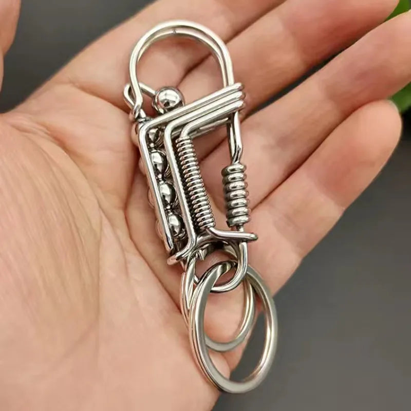Iron Weave Rustfritt Matte-Finish Nøkkelring | Skanto