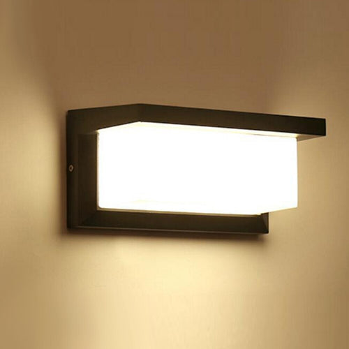 Guifi - Vanntett LED Utendørs Svart Vegglampe Moderne Design | Skanto