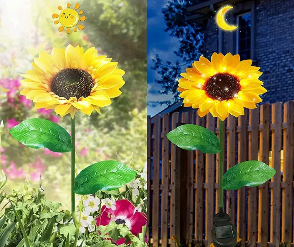Skanto | Vanntett Solar Solsikke Lampe for Hage & Terrasse