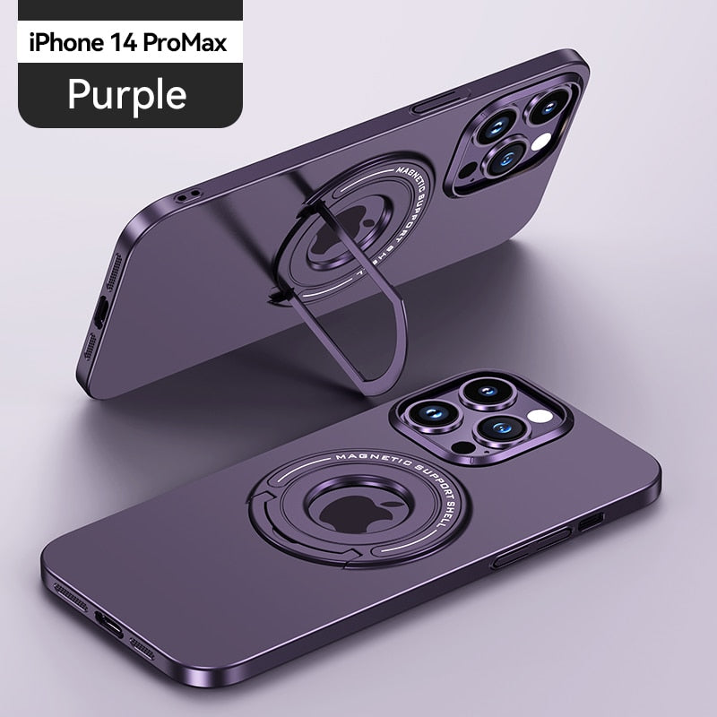 Skanto | Magsafe Kompatibel Magnetisk Ring Telefon Etui Stativ