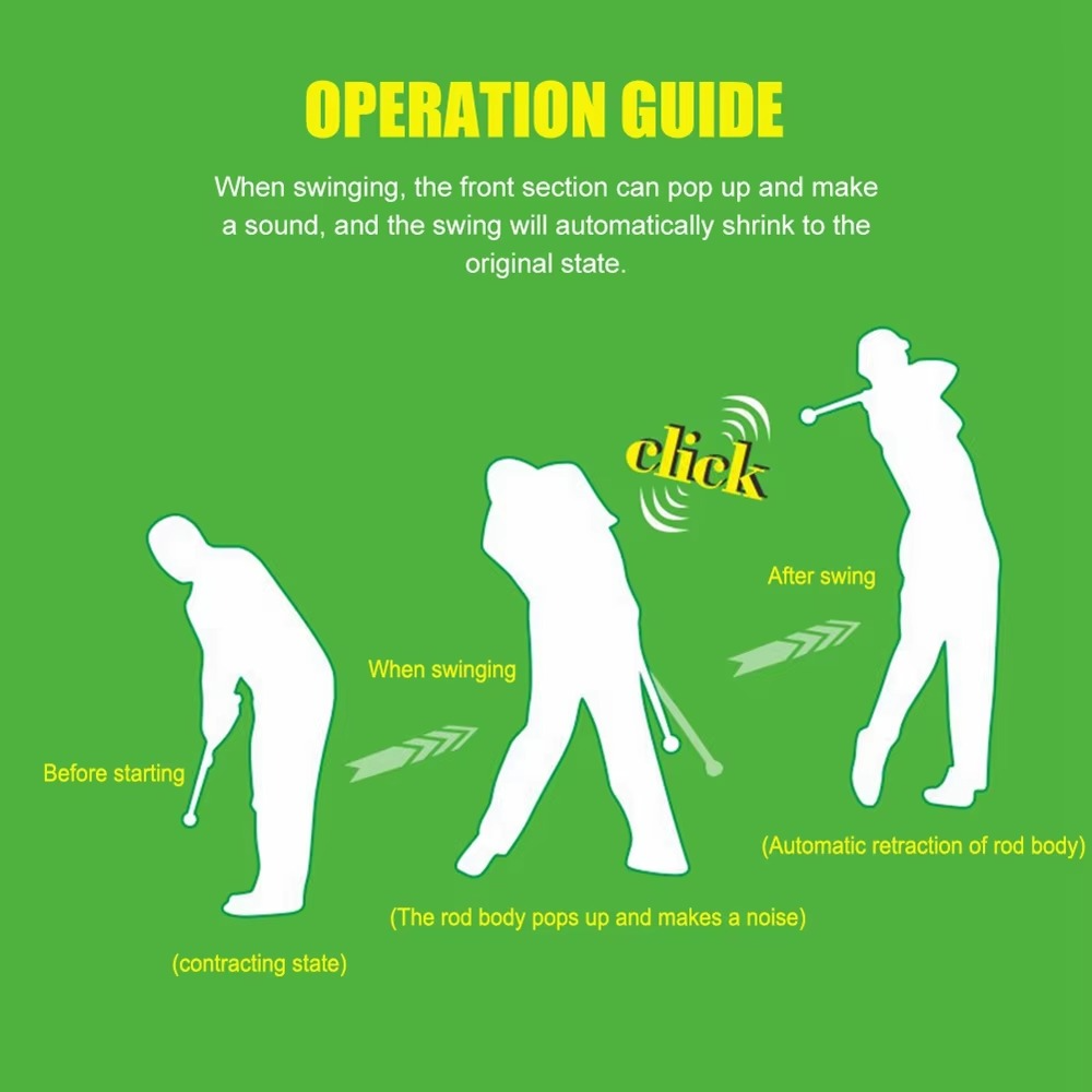 Golfschwungtrainer med Klick-Feedback for Griffkraft og Schwungkorrektur