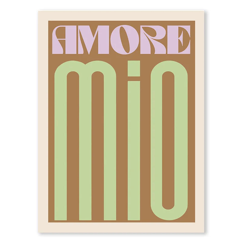 Rosa Retro Kjærlighet Sitat Veggkunst Fine Art Lerretsutskrifter Typografiske Bilder For Soverom Stue Hotellrom Moderne Leilighet Veggkunst Dekor | Skanto