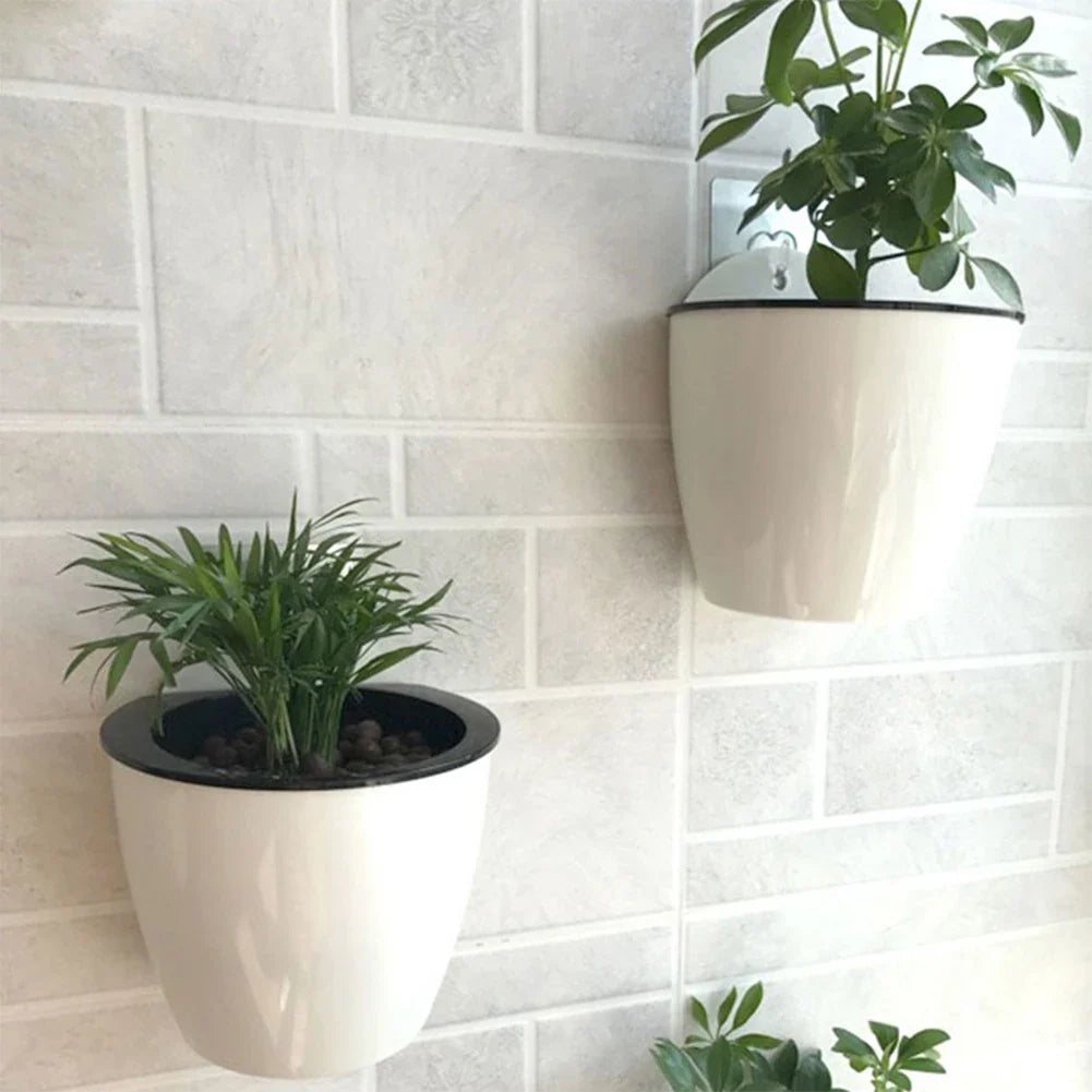 Skanto | Selvvannende hengende planterpotte – Moderne blomsterpotte for veggmontering