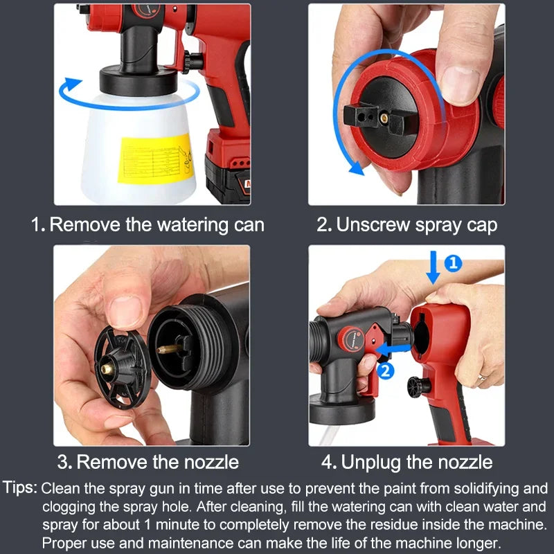 Skanto | ProFinish - Spray Gun for Makita/Bosch/Dewalt/Milwaukee/Ryobi