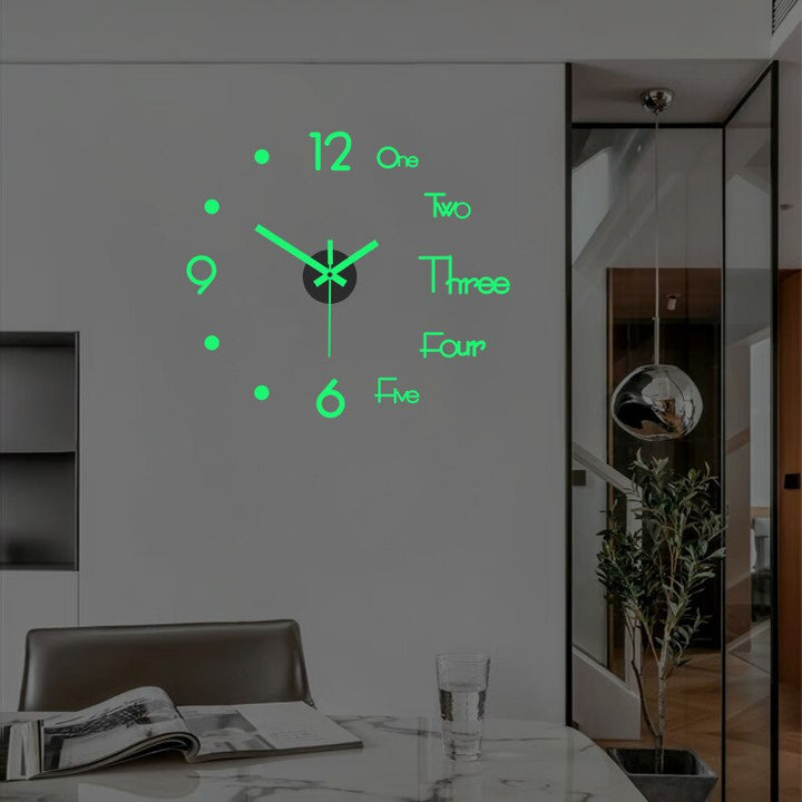 Skanto | 3D Luminous Silent Veggklokke