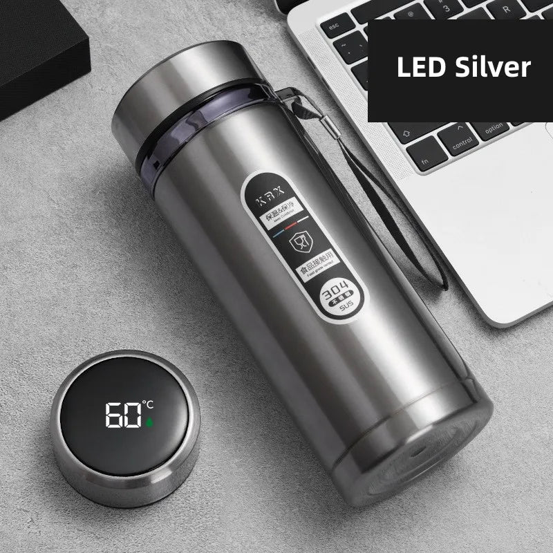 TempraBottle – Smart Termosflaske med LED Temperaturdisplay (800ml–1L) | Skanto