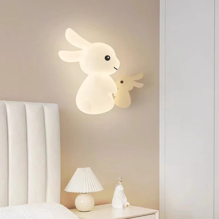 RabbitGlow Lampe - Leken LED Barnas Vegglampe Skanto