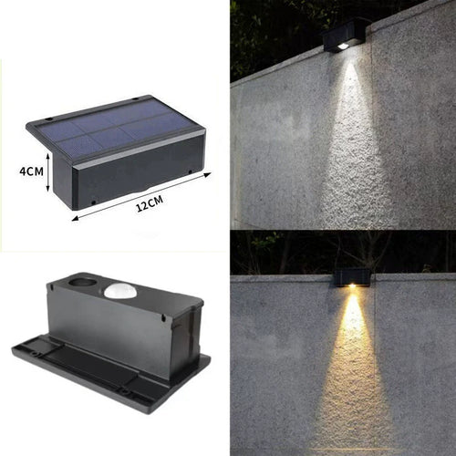 Vanntett sol-LED-vegglampe