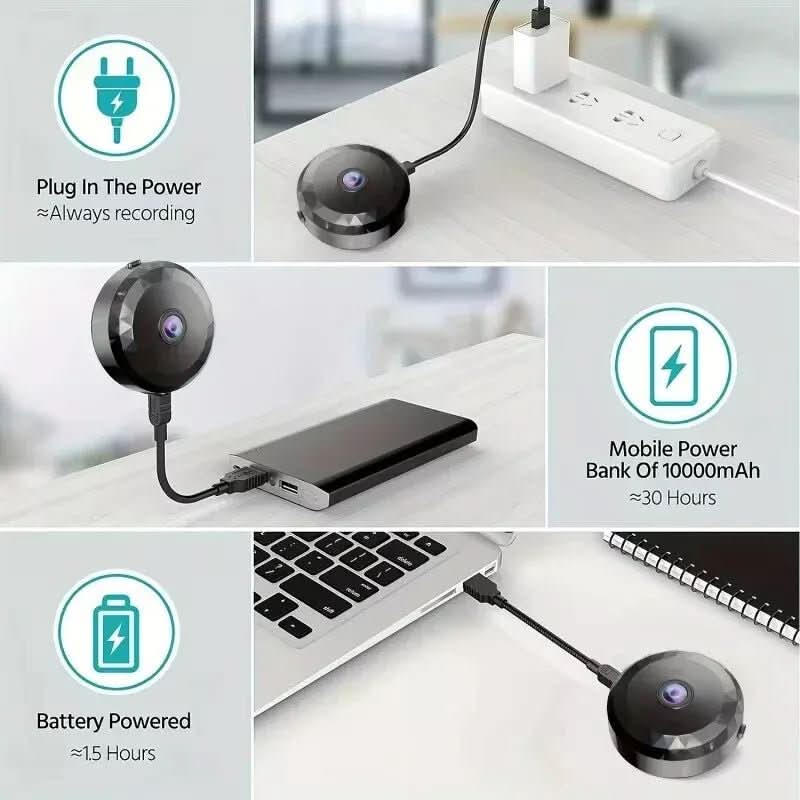 Skanto | Magnetisk Mini WiFi Kamera 1080P HD for Diskret Overvåkning