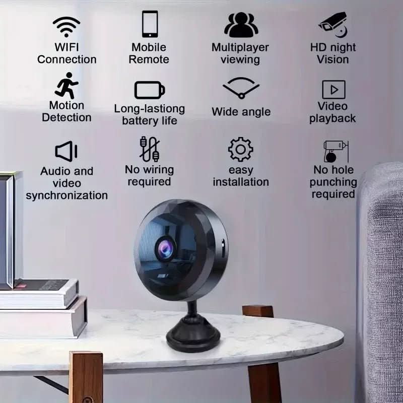 Skanto | Magnetisk Mini WiFi Kamera 1080P HD for Diskret Overvåkning