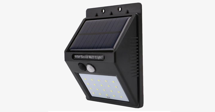 Skanto | Solar LED Sensor Vegglampe – Gjør din del for miljøet og øk sikkerheten i området ditt