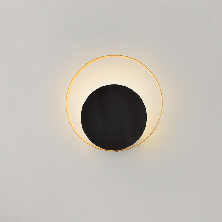 Skanto | Moderne Minimalistisk Jern Sirkel Ring 1-Lyskilde Vegglampe For Soverom