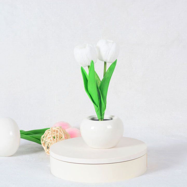 Skanto | Moderne Kreativ Simulering Tulipan Peony LED Nattlys Bordlampe