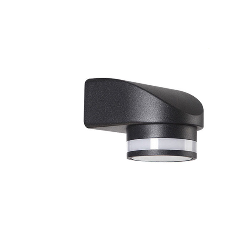 Moderne Sylinderformet Die-Cast Aluminium LED Vanntett Utendørs Hage Vegglampe | Skanto