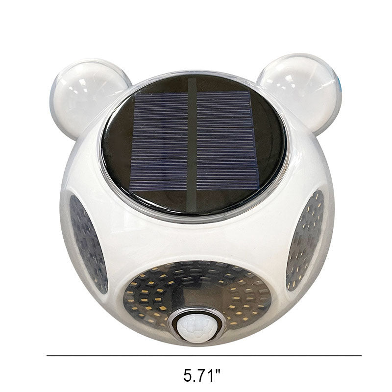 Solar Body Sensor Rund Form LED Patio Utendørs Vegglys Lampe | Skanto