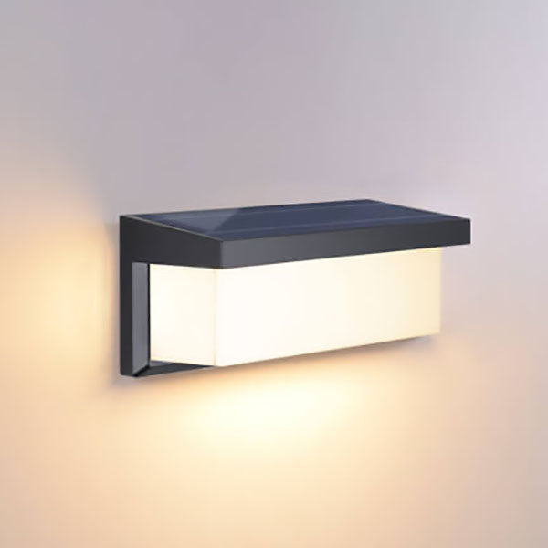 Skanto | Moderne Minimalistisk Solrektangel PC LED Utendørs Vegglampe For Utendørs Patio