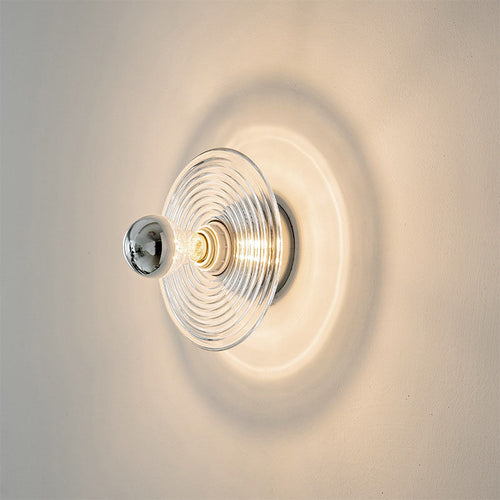 Tidløs glassvegglampe for allsidig belysning Skanto