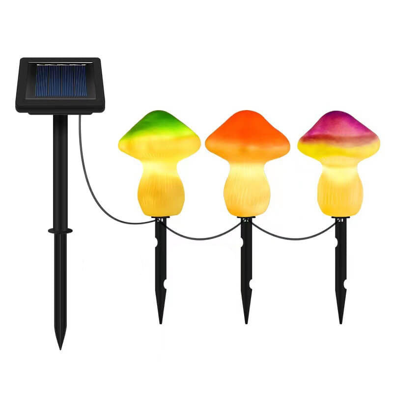 Solarlampe Utendørs Harpiks Sopp LED Hage Innsettings Dekorativ Landskapslys | Skanto