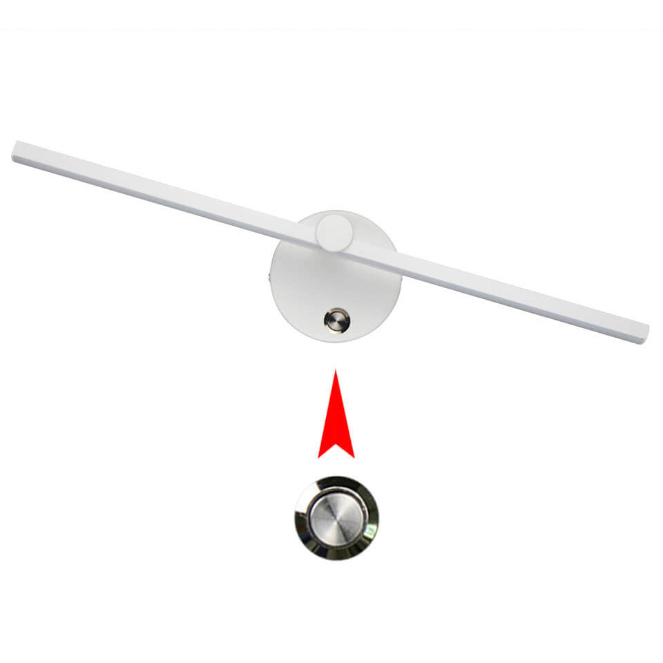 Skanto | Nordisk Minimalist Aluminium Lang Stangbryter LED Speil Vegglampe