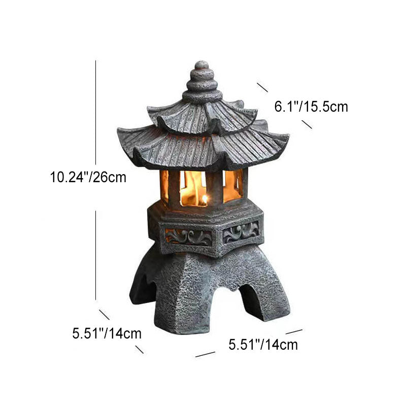 Retro dekorativ solturbinresin LED utendørs landskapsbelysning | Skanto
