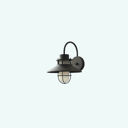 Utendørs Vanntett Jernkropp 1-Lys Utendørs Vegglampe | Skanto