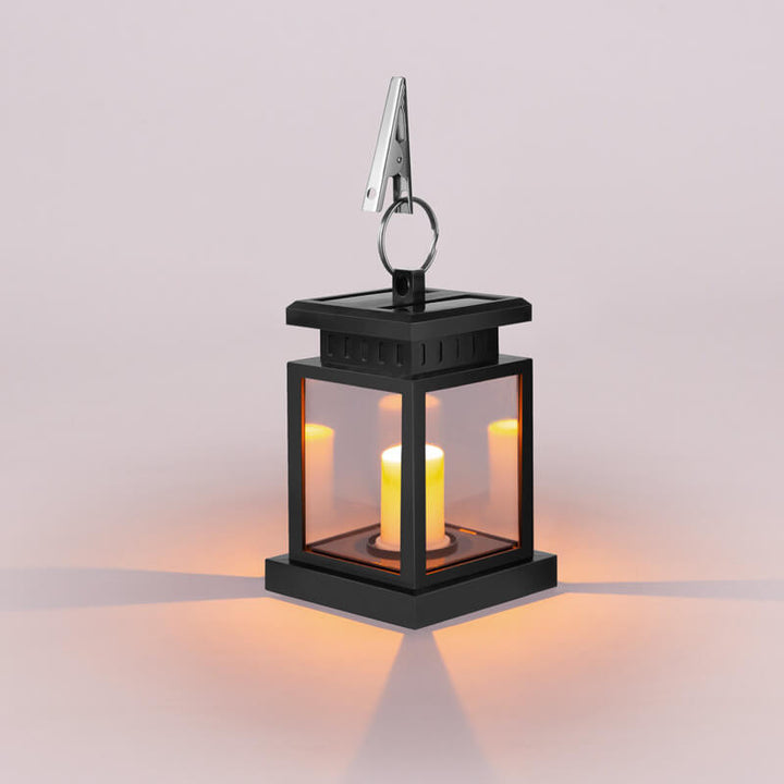 Skanto | Solar Retro Stearinlys Lantern LED Utendørs Hengende Lys