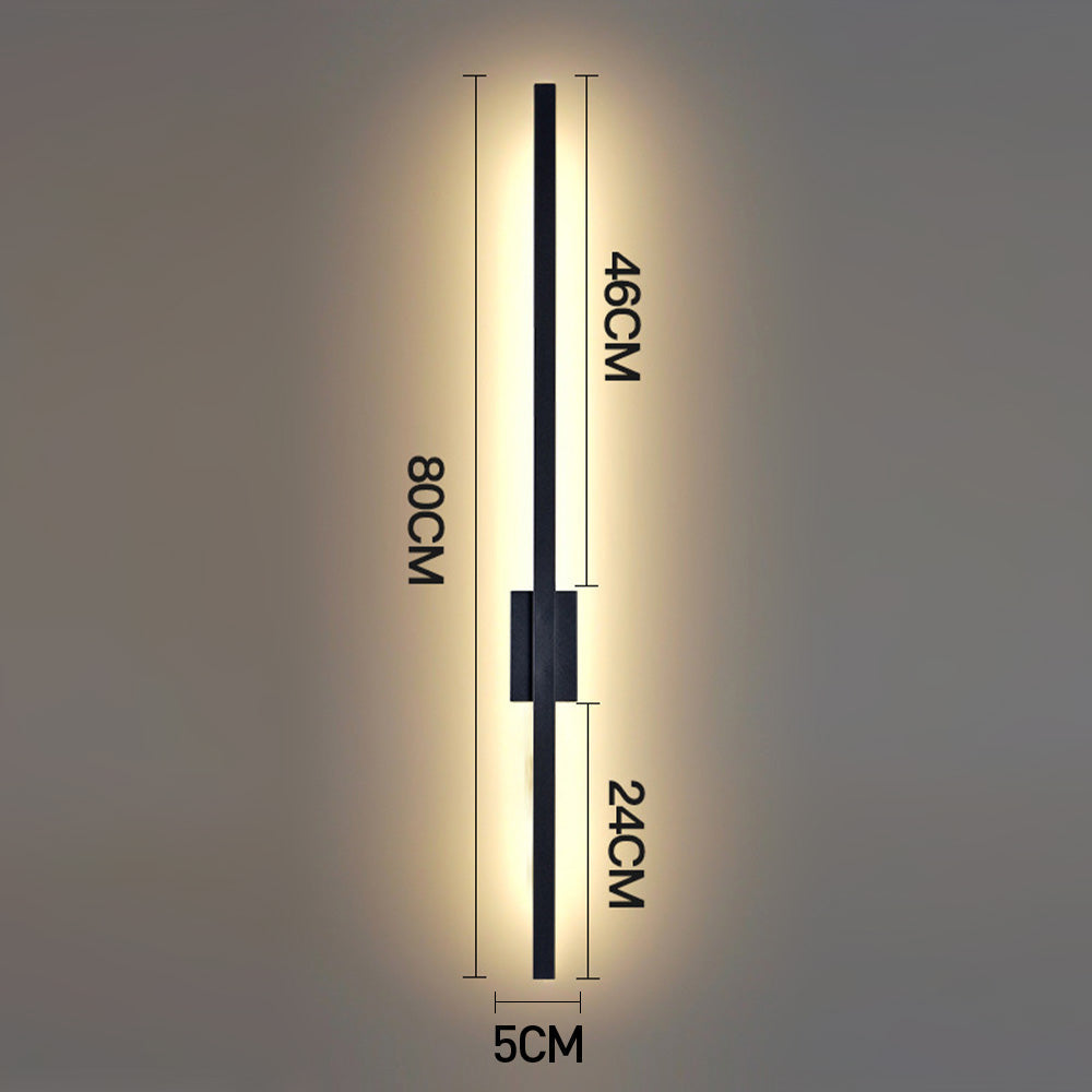 Skanto | Industriell Minimalistisk Lang LED Jern Vegglamper for Moderne Stueinnredning og Stilfull Belysning