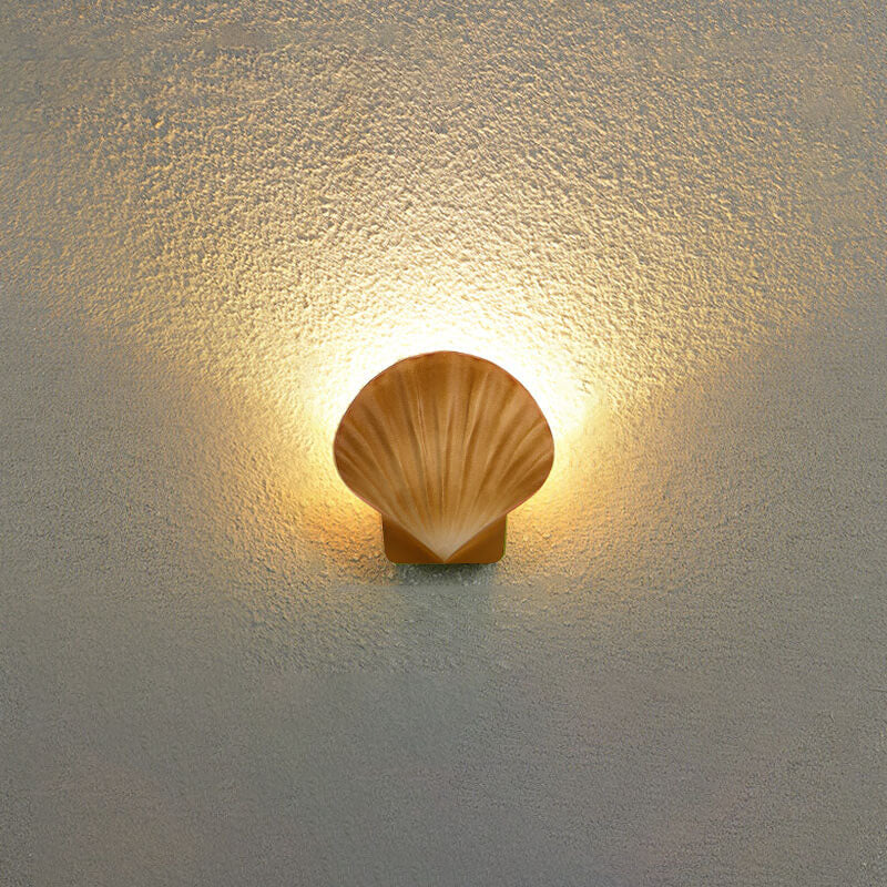 Utendørs Kreativ Skall Design Aluminium LED Vanntett Vegglampe | Skanto