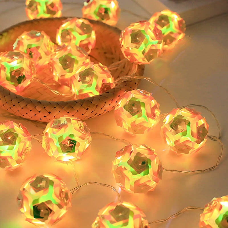 Skanto | Moderne roser dekorert USB LED fargede lyskjeder