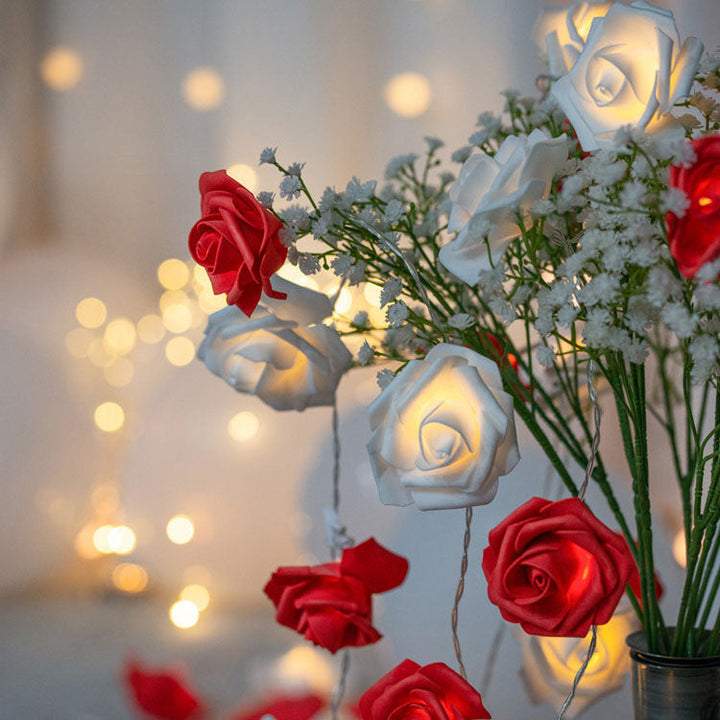 Skanto | Moderne Kreativ Rose Ferie Dekorasjon PV Bubble Mu LED Lyskjeder