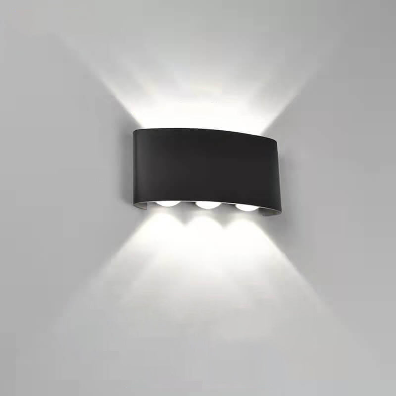 Moderne utendørs bue opp og ned spotlight LED utendørs vanntett vegglampe | Skanto