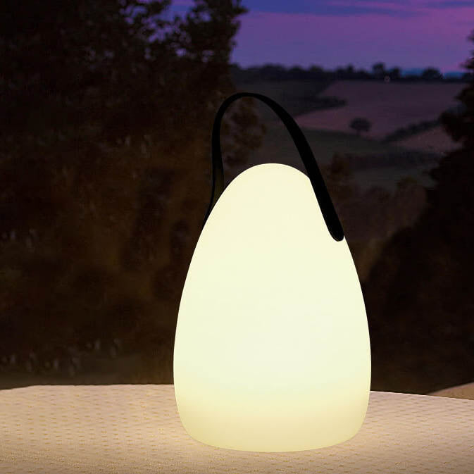 Skanto | Moderne Enkelhet Plast Rund Fyrkantet Hånd LED Bordlampe for Utendørs Patio