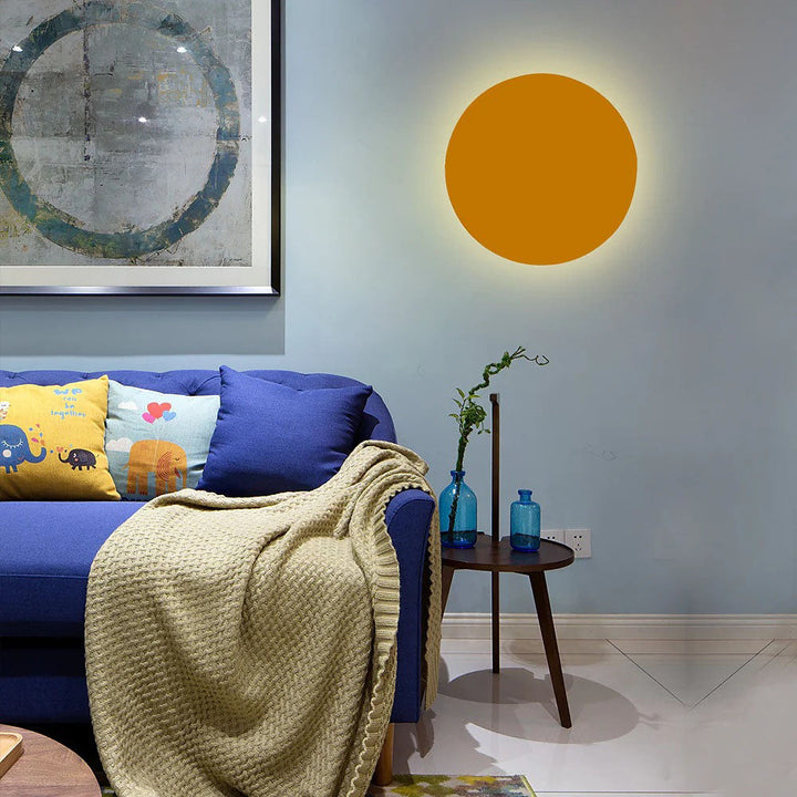 Skanto | GlowOrb Minimalistisk Rund LED Vegglampe | Fargevariasjon | Dimmbar Lys