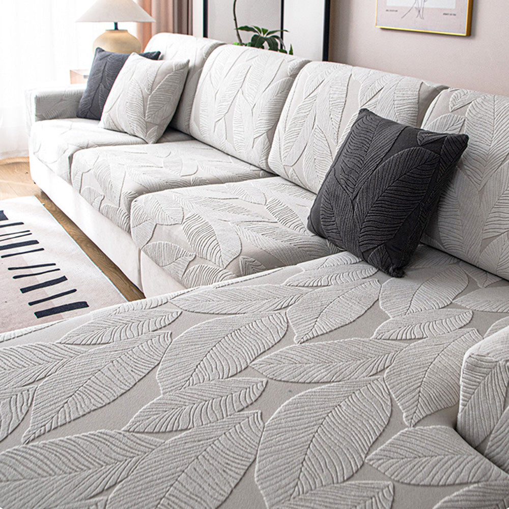 Skanto | Vanntett SofaCover med Tropisk Bladmønster – Elastisk og Ripesikker – Full Beskyttelse for Sofaer