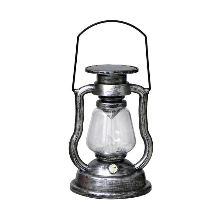 Solar Retro Kerosene Lampe Hest Lampe LED Utendørs Hage Patio Dekorasjon Bærbar Flamme Stearinlys Lys | Skanto