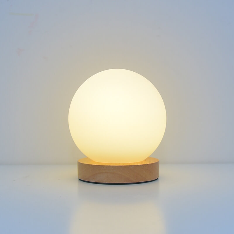 Skanto | Moderne Minimalistisk Rund USB Oppladbar LED Nattlampe Bordlampe