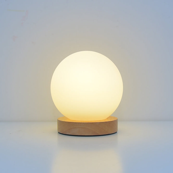 Skanto | Moderne Minimalistisk Rund USB Oppladbar LED Nattlampe Bordlampe
