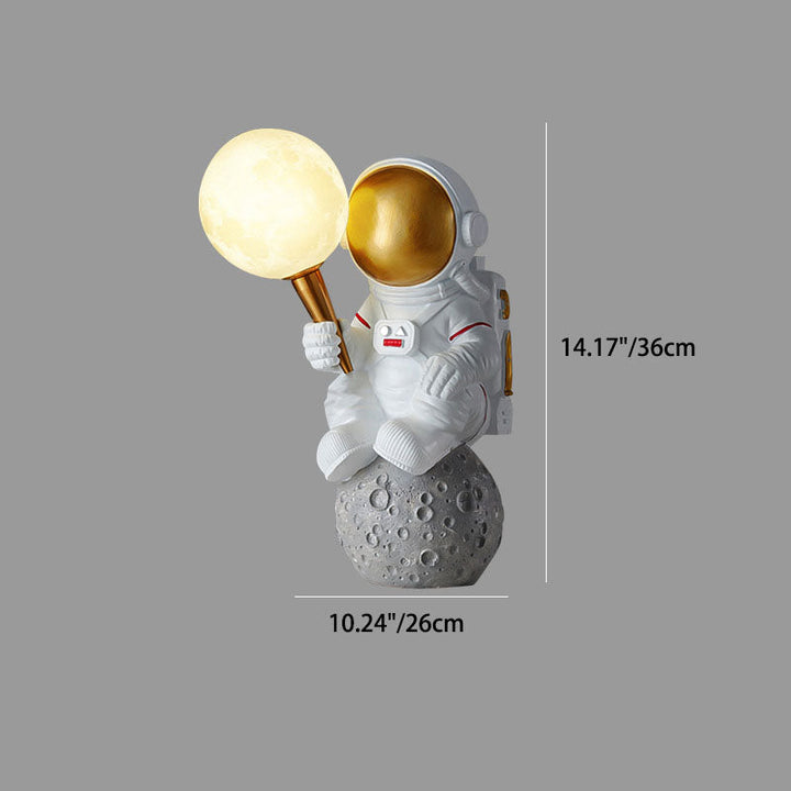 Skanto | Moderne Kreativ Tegneserie Astronaut Harpiks ABS 1-Lyskilde Vegglampe for Soverom