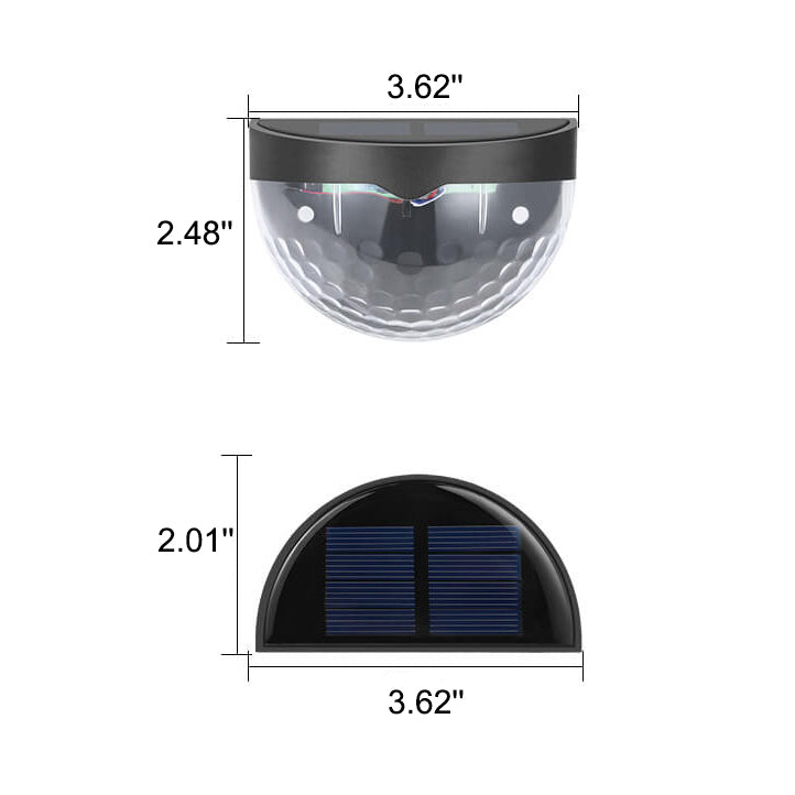 Solar Semi Circle Utendørs Vanntett Lys Skygge Gjerde Vegg Sconce Lampe | Skanto