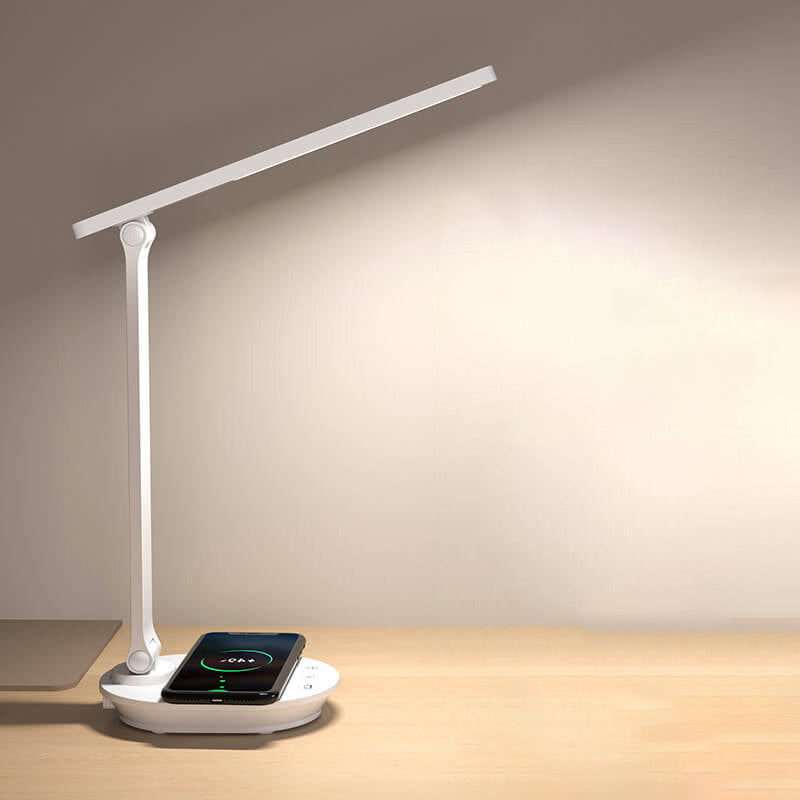 Skanto | Moderne Dobbel Follbar Øyepleie Trådløs Oppladbar LED Skrivebordslampe