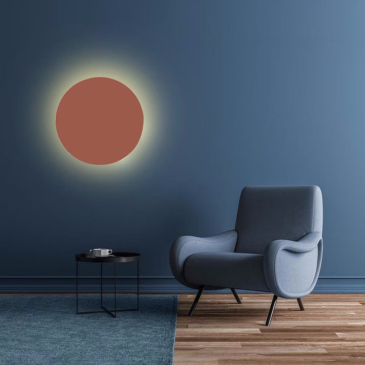 Skanto | GlowOrb Minimalistisk Rund LED Vegglampe | Fargevariasjon | Dimmbar Lys