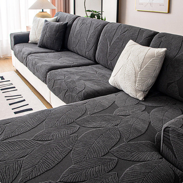 Skanto | Vanntett SofaCover med Tropisk Bladmønster – Elastisk og Ripesikker – Full Beskyttelse for Sofaer